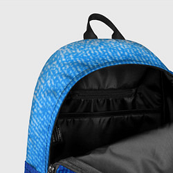 Рюкзак Сине-голубой в вертикальную полоску, цвет: 3D-принт — фото 2