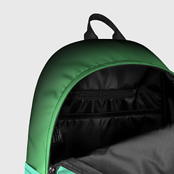 Рюкзак Градиент изумрудно-чёрный, цвет: 3D-принт — фото 2