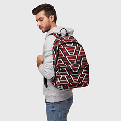 Рюкзак Техно броня красная, цвет: 3D-принт — фото 2