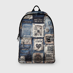 Рюкзак Пэчворк джинсы из Лондона, цвет: 3D-принт — фото 2