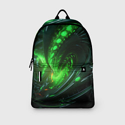 Рюкзак Кислотная зеленая яркая неоновая абстракция, цвет: 3D-принт — фото 2
