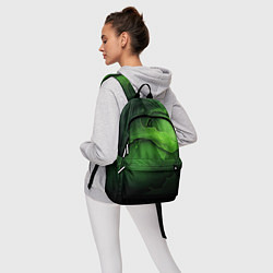 Рюкзак Зеленая яркая абстрактная текстура, цвет: 3D-принт — фото 2