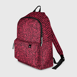 Рюкзак Чёрно-розовый абстрактный полосы, цвет: 3D-принт