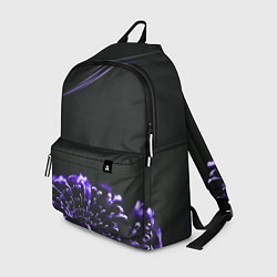 Рюкзак Неоновый фиолетовый цветок в темноте, цвет: 3D-принт
