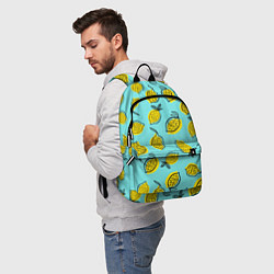 Рюкзак Летние лимоны - паттерн, цвет: 3D-принт — фото 2