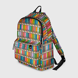 Рюкзак Паттерн с цветными карандашами, цвет: 3D-принт