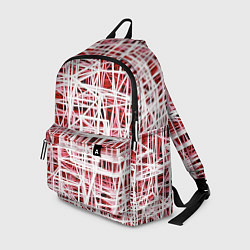 Рюкзак Хаотичный кубический каркас в красном тумане, цвет: 3D-принт
