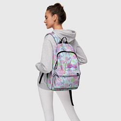 Рюкзак Фламинго и кувшинки батик, цвет: 3D-принт — фото 2