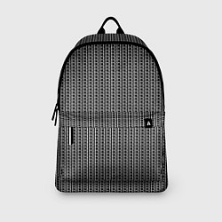 Рюкзак Чёрно-белый полосы в горошек, цвет: 3D-принт — фото 2