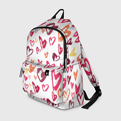 Рюкзак Сердечки паттерн, цвет: 3D-принт