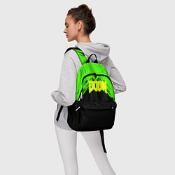 Рюкзак Doom кислотное лого, цвет: 3D-принт — фото 2