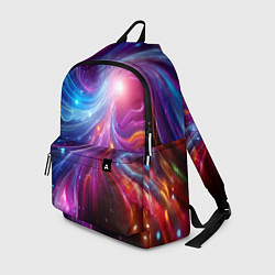 Рюкзак Неоновая абстракция - нейросеть, цвет: 3D-принт