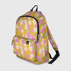 Рюкзак Разноцветный цветочный паттерн, цвет: 3D-принт