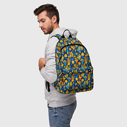Рюкзак Кактусы разноцветный мексиканский яркий узор, цвет: 3D-принт — фото 2