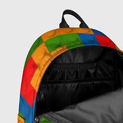 Рюкзак Блоки цветового конструктора, цвет: 3D-принт — фото 2