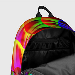 Рюкзак Абстрактные волнистые линии, цвет: 3D-принт — фото 2