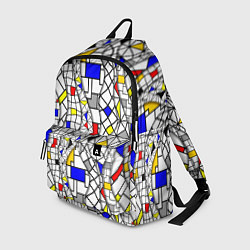 Рюкзак Абстракция цветных прямоугольников Пит Мондриан, цвет: 3D-принт