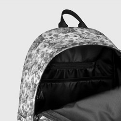 Рюкзак Черно белый узор с ящерицами - паттерн, цвет: 3D-принт — фото 2