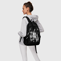 Рюкзак Белые призрачные силуэты Y2K, цвет: 3D-принт — фото 2