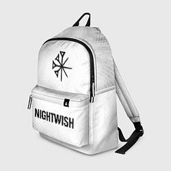 Рюкзак Nightwish glitch на светлом фоне по-центру, цвет: 3D-принт