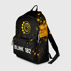 Рюкзак Blink 182 - gold gradient по-центру, цвет: 3D-принт