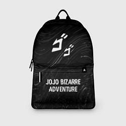 Рюкзак JoJo Bizarre Adventure glitch на темном фоне по-це, цвет: 3D-принт — фото 2