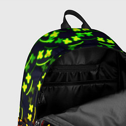 Рюкзак Marshmello кислотный, цвет: 3D-принт — фото 2