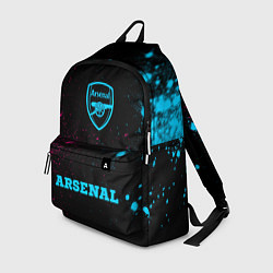 Рюкзак Arsenal - neon gradient по-центру, цвет: 3D-принт