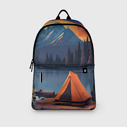 Рюкзак Палатка на берегу озера, цвет: 3D-принт — фото 2