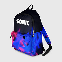 Рюкзак Sonic neon flame, цвет: 3D-принт