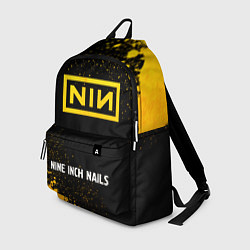 Рюкзак Nine Inch Nails - gold gradient по-центру, цвет: 3D-принт