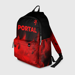 Рюкзак Portal - red gradient посередине, цвет: 3D-принт