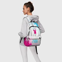 Рюкзак Children of Bodom neon gradient style по-центру, цвет: 3D-принт — фото 2