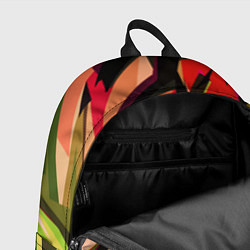 Рюкзак Красно-чёрная абстракция, цвет: 3D-принт — фото 2