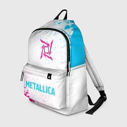 Рюкзак Metallica neon gradient style по-центру, цвет: 3D-принт