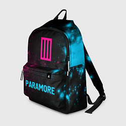 Рюкзак Paramore - neon gradient по-центру, цвет: 3D-принт