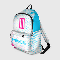 Рюкзак Paramore neon gradient style по-центру, цвет: 3D-принт