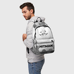 Рюкзак Hitman - white gradient по-центру, цвет: 3D-принт — фото 2