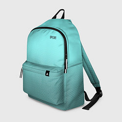 Рюкзак Sport голубой текстурный, цвет: 3D-принт