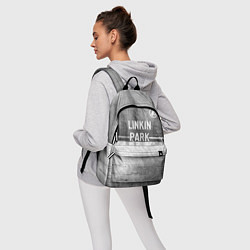 Рюкзак Linkin Park 2024 - grey gradient посередине, цвет: 3D-принт — фото 2