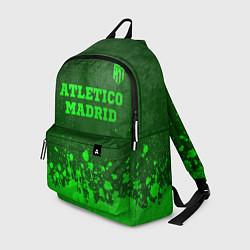 Рюкзак Atletico Madrid - green gradient посередине, цвет: 3D-принт