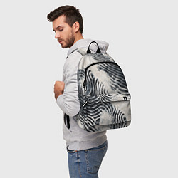 Рюкзак Текстура гранж - абстрактные линии, цвет: 3D-принт — фото 2