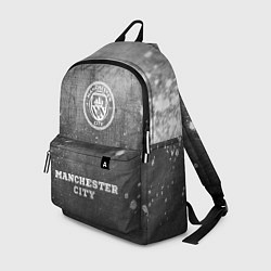Рюкзак Manchester City - grey gradient по-центру, цвет: 3D-принт