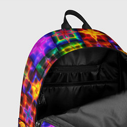 Рюкзак Неоновое стекло абстракция, цвет: 3D-принт — фото 2
