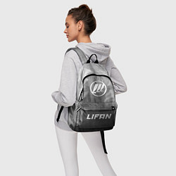 Рюкзак Lifan - grey gradient по-центру, цвет: 3D-принт — фото 2