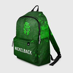 Рюкзак Nickelback - green gradient по-центру, цвет: 3D-принт