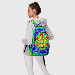 Рюкзак Неоновая психоделика узор, цвет: 3D-принт — фото 2