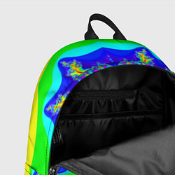 Рюкзак Неоновая психоделика узор, цвет: 3D-принт — фото 2