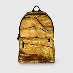 Рюкзак Золотая текстура с блестками, цвет: 3D-принт — фото 2