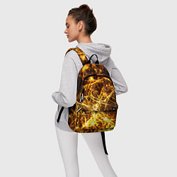 Рюкзак Текстура золотые нити, цвет: 3D-принт — фото 2